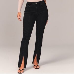 Abercrombie & Fitch The Skinny High Rise Slit Jeans (short)